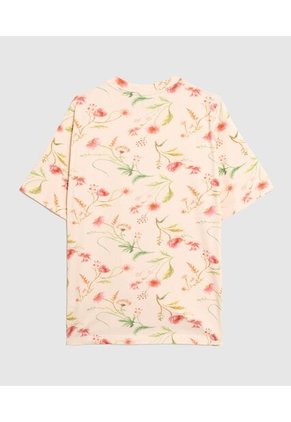 Camiseta  Para Mujer Manga Corta Moda Color Crema Marca Patprimo #14098041