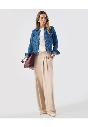 Camiseta  Para Mujer Manga Corta Cuello Redondo Color Blanco Marca Patprimo #30093907