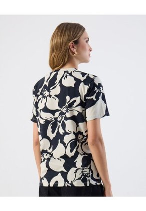 Camiseta  Para Mujer Manga Corta Cuello Redondo Color Negro Marca Patprimo #30093906