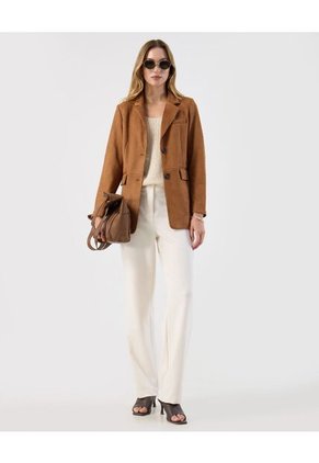 Camiseta  Para Mujer Manga Sisa Cuello V Color Beige Marca Patprimo #30093908