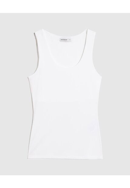 Camiseta  Para Mujer Manga Sisa Cuello Redondo Color Blanco Marca Patprimo #30097783