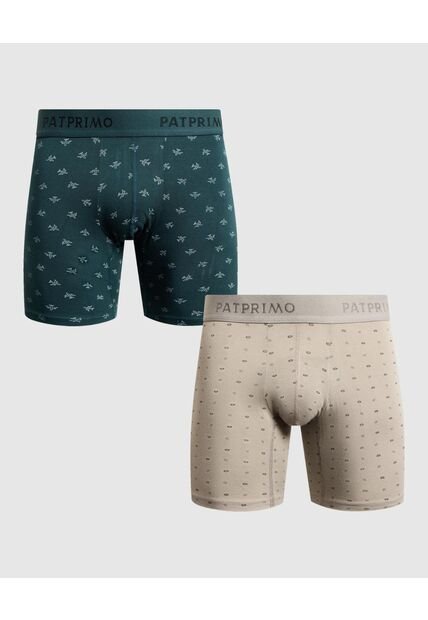 Boxer X2 Para Hombre Filete Medio Color Negro Marca Patprimo #44000528
