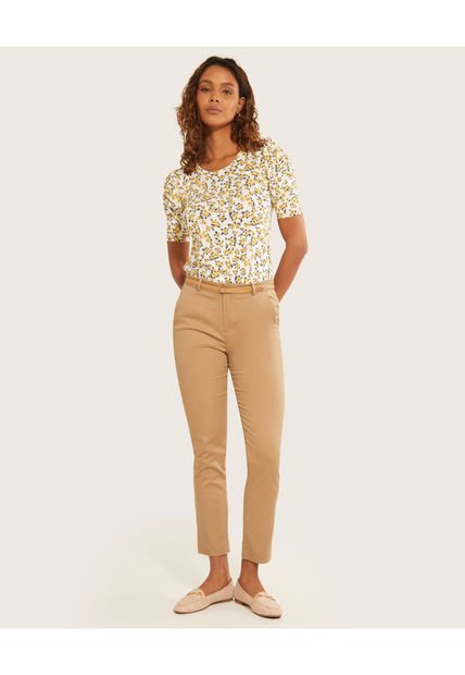 Pantalón Para Mujer Chino Color Café  Marca Patprimo #30071282