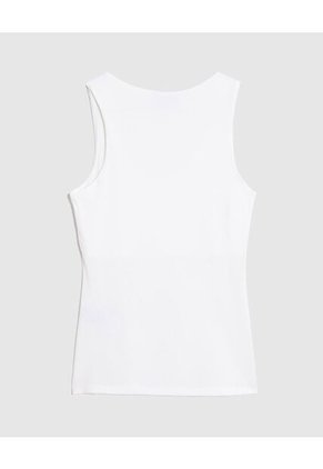 Camiseta  Para Mujer Manga Sisa Cuello Redondo Color Blanco Marca Patprimo #30097783