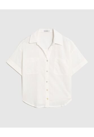 Camisa  Para Mujer Manga Corta Color Blanco Marca Patprimo #30017796 Patprimo