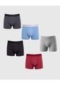 Boxer X5 Para Hombre Filete Medio Color Negro Marca Patprimo #44000536 de Patprimo