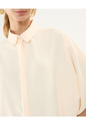 Camisa Manga Corta  Para Mujer Amarillo Patprimo