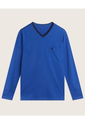 Pijama  Para Hombre M/L P/L Color Azul Marca Patprimo #44040073