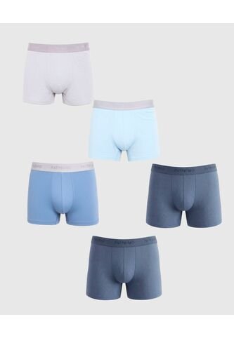 Boxer X5 Para Hombre Filete Medio Color Negro Marca Patprimo #44000536 Patprimo