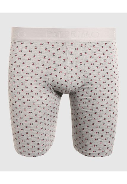 Boxer Para Hombre Fleat Seamer Largo Color Gris  Marca Patprimo #44000459