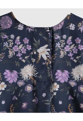 Blusa Para Mujer Manga Corta Color Azul Oscuro Marca Patprimo #30123351