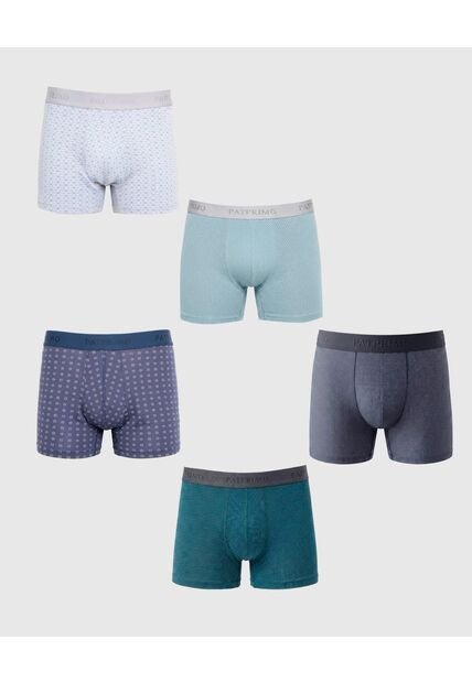 Boxer X5 Para Hombre Filete Medio Color Negro Marca Patprimo #44000539