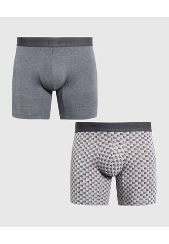 Boxer X2 Para Hombre Fleat Seamer Medio Color Negro Marca Patprimo #44000530 Patprimo