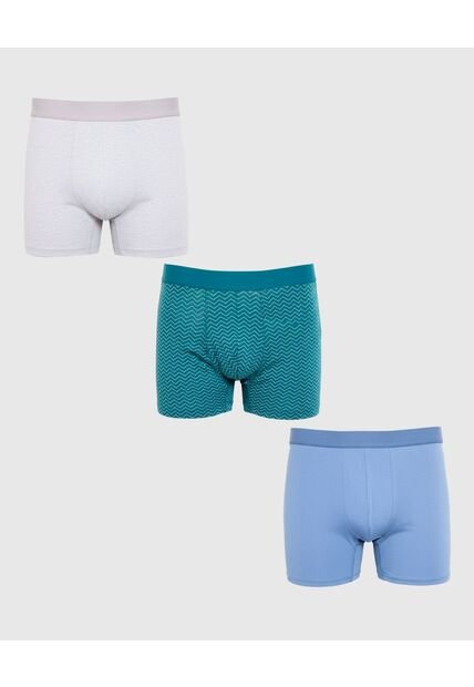 Boxer X3 Para Hombre Filete Medio Color Negro Marca Patprimo #44000557