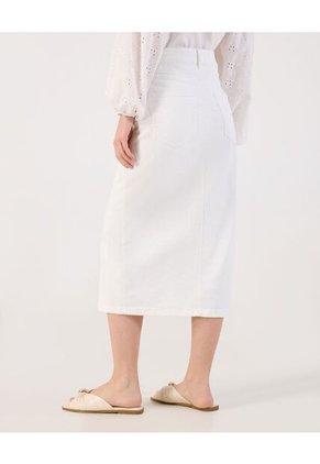 Falda  Para Mujer Medio Color Blanco Marca Patprimo #30140419