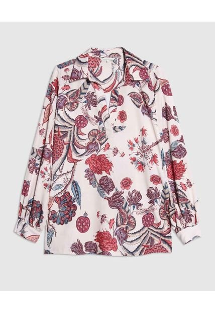 Camisa Para Mujer Manga Larga Color Crema Marca Patprimo #30010651