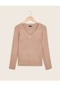Saco  Para Mujer Cuello V Color Beige Marca Patprimo #30330381 de Patprimo