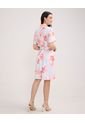 Vestido Corto Camisero Estampado  Para Mujer Rosa Patprimo de Patprimo