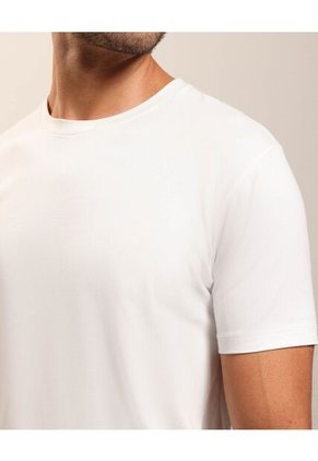 Camiseta  Para Hombre Manga Corta Cuello Redondo Color Blanco Marca Patprimo #44090961