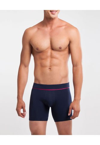 Boxer X1 Para Hombre Filete Medio Color Azul Oscuro Marca Patprimo #44000192 Patprimo