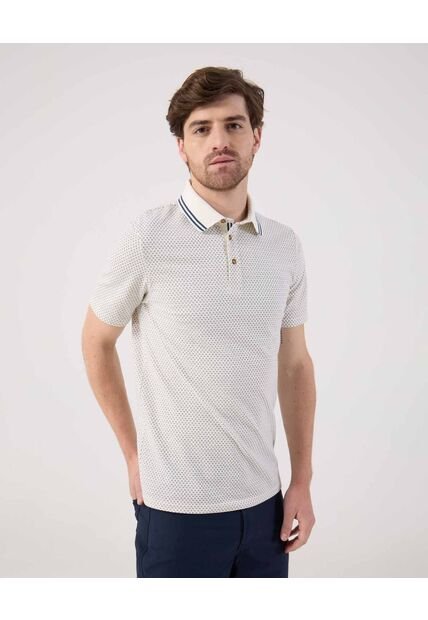 Polo Para Hombre Cuello Tejido Sin Bolsillo Color Crema Marca Patprimo #44112782