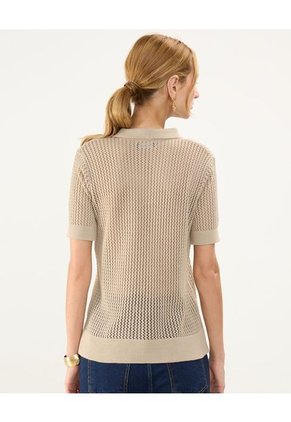 Polo Para Mujer Manga Corta Color Café Marca Patprimo #30110446