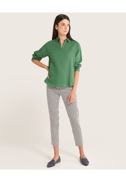 Pantalón Para Mujer Chino Color Azul Medio Marca Patprimo #30071465