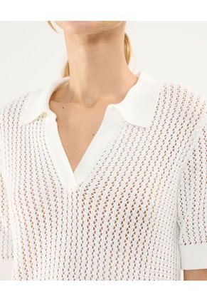 Polo Para Mujer Manga Corta Color Blanco Marca Patprimo #30110446