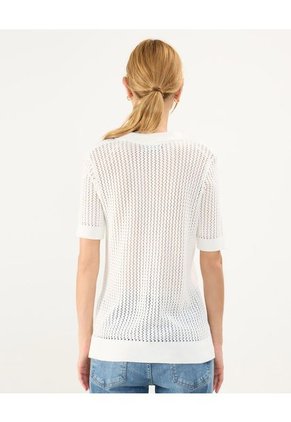 Polo Para Mujer Manga Corta Color Blanco Marca Patprimo #30110446