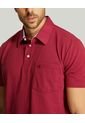 Polo Para Hombre Cuello Maquina Con Bolsillo Color Vino Marca Patprimo #44111091 de Patprimo