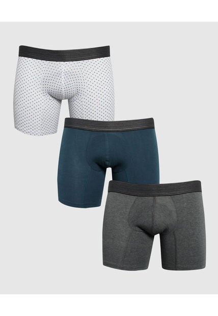 Boxer Para Hombre Fleat Seamer Medio Color Blanco Marca Patprimo #44420001