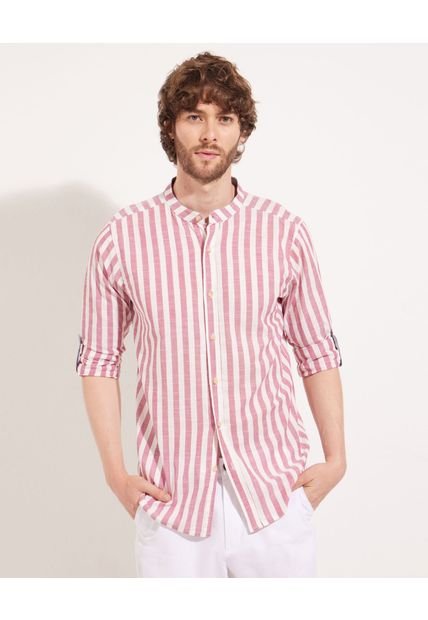 Camisa Para Hombre Manga Larga Sin Bolsillo Color Rojo Marca Patprimo #44012854