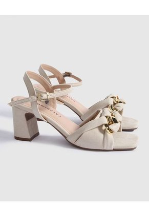 Sandalias Para Mujer  Color Beige Marca Patprimo #30690085