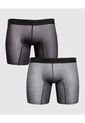 Boxer X2 Para Hombre Fleat Seamer Medio Color Gris Marca Patprimo #44000328 de Patprimo