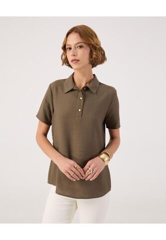 Blusa Para Mujer Manga Corta Color Verde Marca Patprimo #30123605 Patprimo