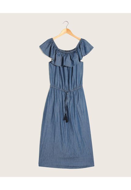 Vestido Para Mujer Manga Corta Color Azul  Marca Patprimo #30170802