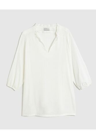 Blusa Para Mujer Manga 3/4 Color Blanco Marca Patprimo #14121405 Patprimo