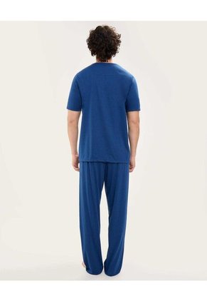 Pijama  Para Hombre M/C P/L Color Azul Marca Patprimo #44040207
