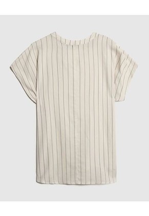 Blusa Para Mujer Manga Corta Color Crema Marca Patprimo #14121401