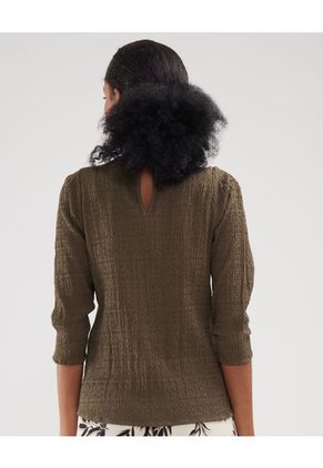 Blusa Para Mujer Manga 3/4 Color Verde Marca Patprimo #30123298