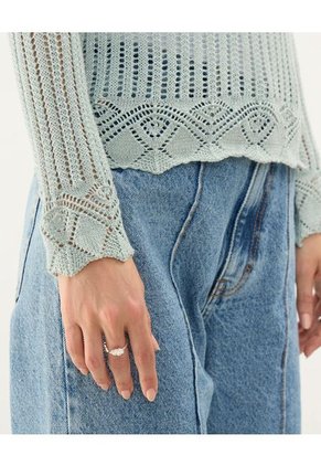 Saco Para Mujer Cuello Redondo Color Verde  Marca Patprimo #30330589