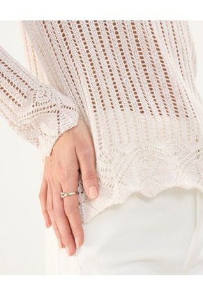 Saco Para Mujer Cuello Redondo Color Beige Marca Patprimo #30330589