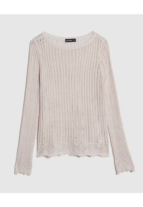 Saco Para Mujer Cuello Redondo Color Beige Marca Patprimo #30330589