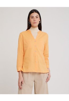 Blusa Para Mujer Manga Larga Color Naranja Marca Patprimo #30123160