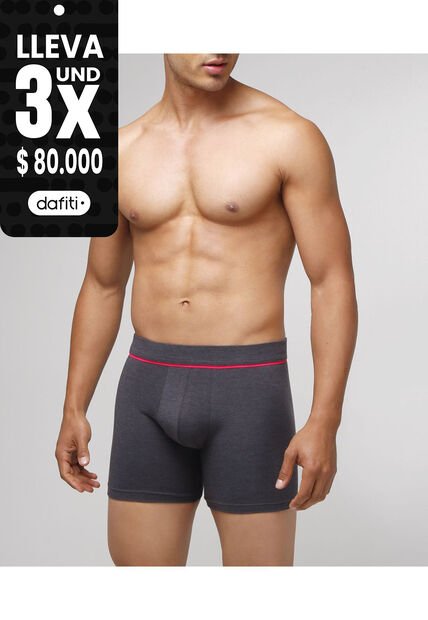 Boxer  En Lycra-Algodón X1 Para Hombre Negro Patprimo