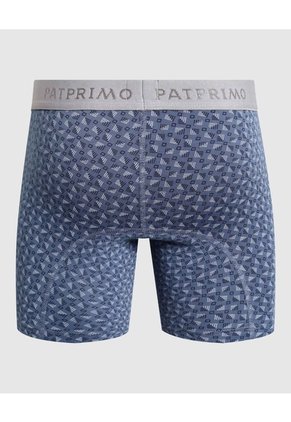 Bóxer Medio Con Estampado  X1 Para Hombre Azul Patprimo