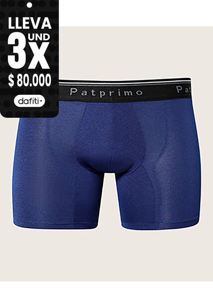 Pantaloncillo Boxer En Microfibra X1 Para Hombre Azul Patprimo