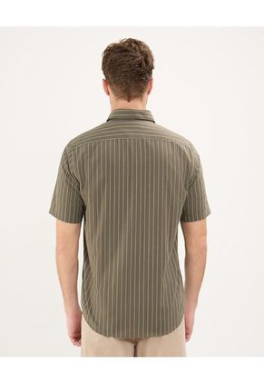 Camisa Para Hombre Manga Corta Con Bolsillo Color Verde  Marca Patprimo #44013073