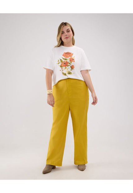 Pantalón Para Mujer  Color Amarillo  Marca Patprimo #14070709