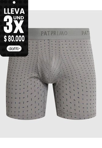 Bóxer Para Hombre Con Elástico Superior X1 Para Hombre Gris Patprimo Patprimo